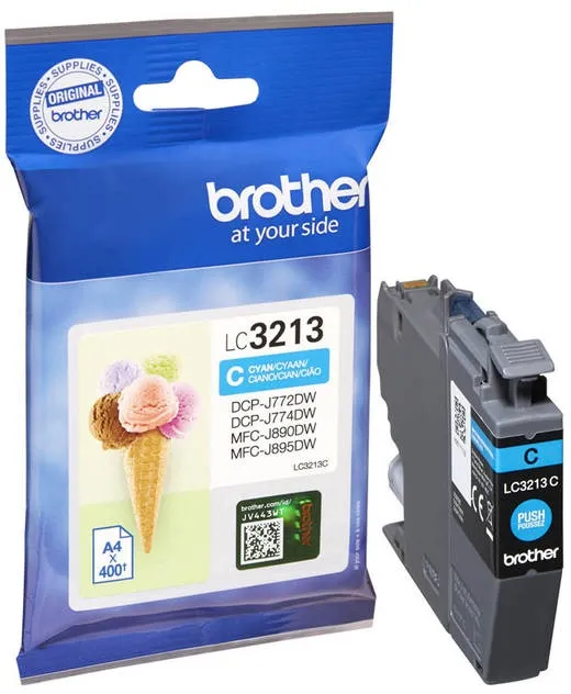 ראש דיו כחול מקורי Brother LC3213C