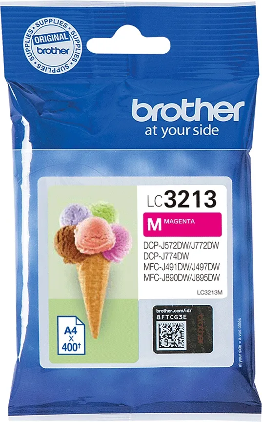 ראש דיו אדום מקורי Brother LC3213M