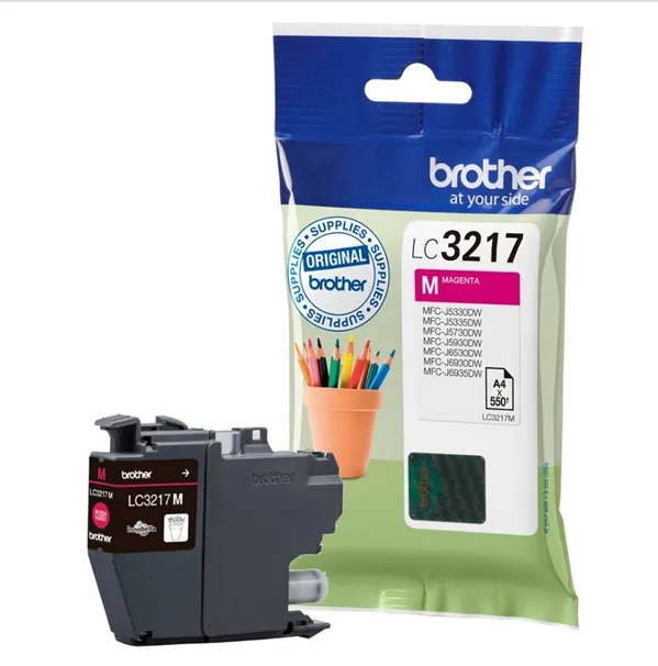 ראש דיו אדום מקורי Brother LC-3217M