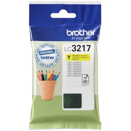 ראש דיו צהוב מקורי Brother LC-3217Y