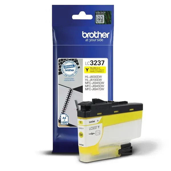 ראש דיו צהוב מקורי Brother LC3237Y