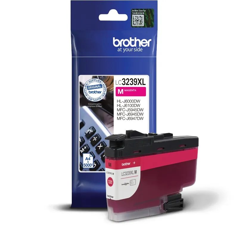 ראש דיו אדום מקורי Brother LC3239XLM