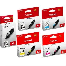 מארז 5 ראשי דיו מקוריים Canon CLI551XL