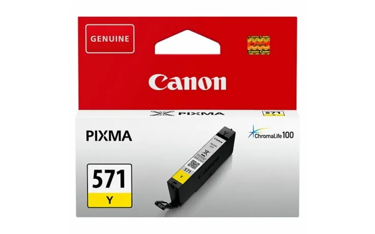 ראש דיו צהוב מקורי Canon CLI571Y