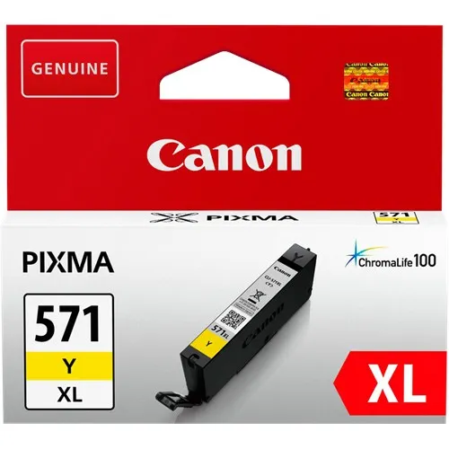 ראש דיו צהוב מקורי Canon CLI571YXL