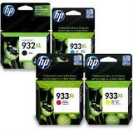 סט 4 ראשי דיו מקוריים HP 933XL-932XL