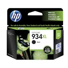 זוג ראשי דיו שחורים מקוריים HP 934XL