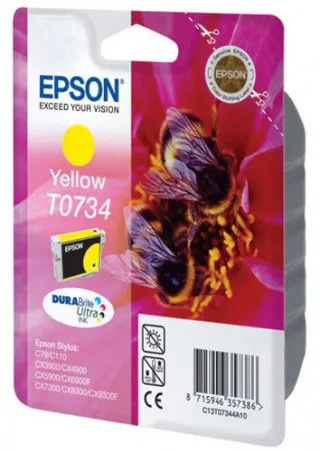 ראש דיו צהוב מקורי Epson T0734