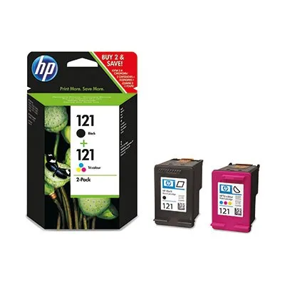 ראש דיו שחור + צבעוני מקורי HP 121 HP