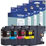 סט 4 ראשי דיו מקוריים Brother LC129XLBK+LC-125XL C/M/Y