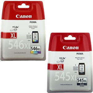 סט ראשי דיו מקוריים Canon PG545XL + CL546XL