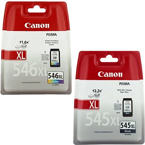 סט ראשי דיו מקוריים Canon PG545XL + CL546XL