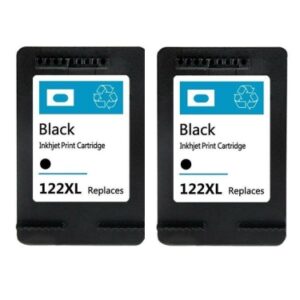 זוג ראשי דיו שחור תואמים HP 122XL CH563HE