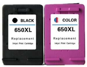 סט ראשי דיו תואמים HP 650 שחור+צבעוני