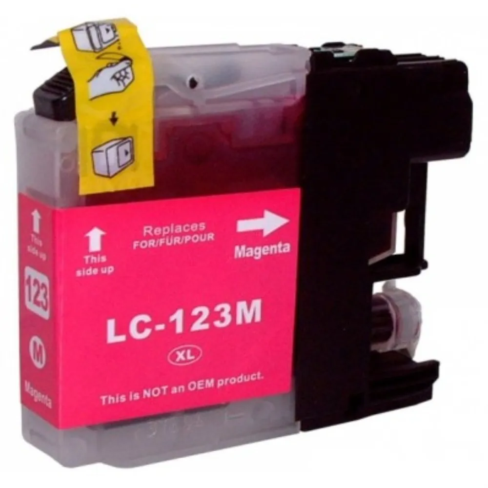 ראש דיו מגנטה תואם Brother LC123M XL