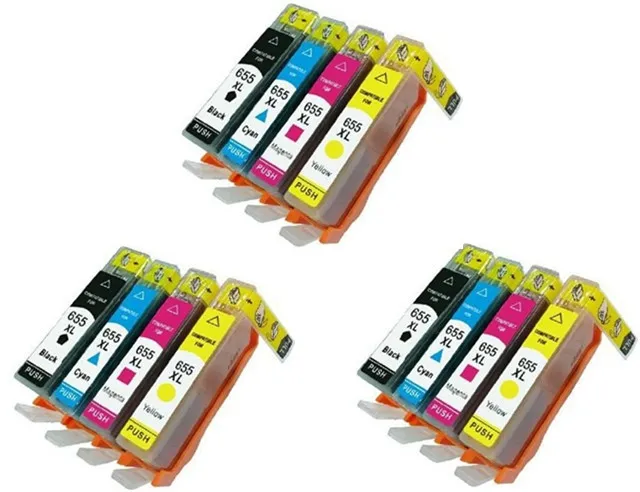 שלושה סטים תואמים HP 655