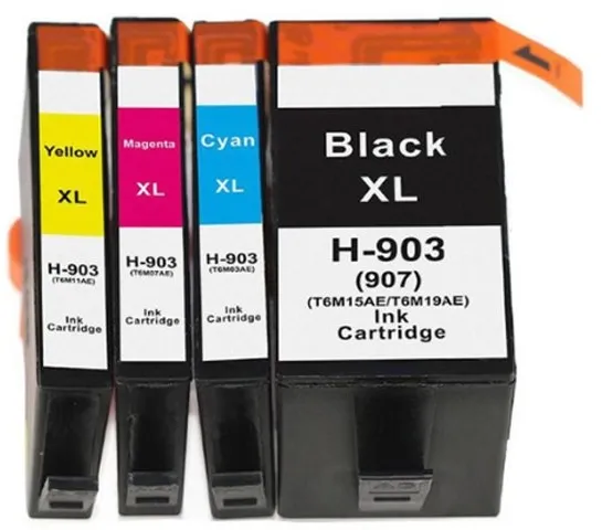 סט 4 ראשי דיו תואמים HP 903XL