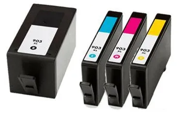 סט 4 ראשי דיו תואמים HP 903XL