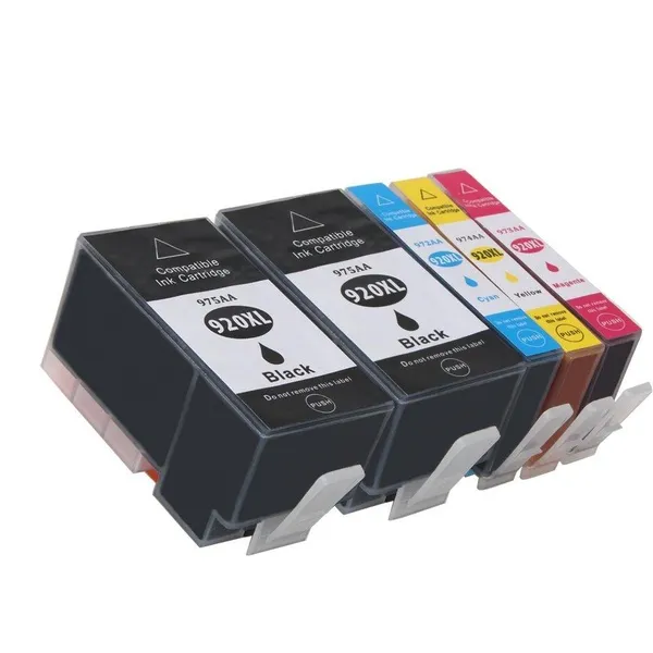 חבילת חיסכון שני שחורים+שלושה צבעים תואמים HP 920XL