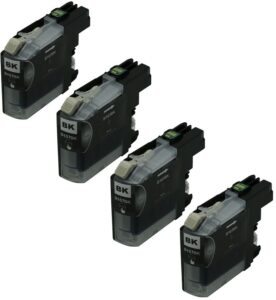 סט ראשי דיו שחורים תואמים Brother LC980