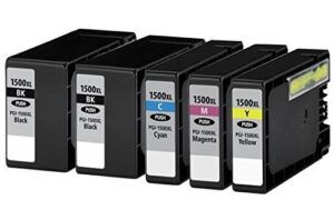 חבילת חסכון שני שחורים ושלושה צבעים תואמים Canon PGI1500XL