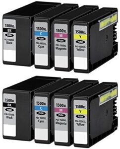 שני סטים של ראשי דיו תואמים Canon PGI-1500XL