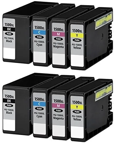 שני סטים של ראשי דיו תואמים Canon PGI-1500XL