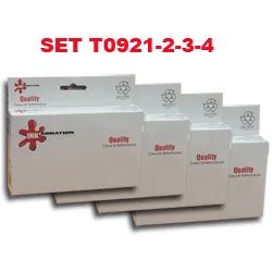 סט 4 ראשי דיו תואמים Epson T-0921-4