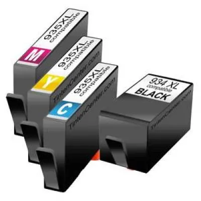 סט 4 ראשי דיו תואמים HP 935XL 934XL