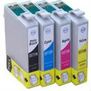 סט 4 ראשי דיו תואמים Epson T0731 T0732 T0734 T0733