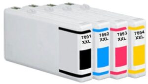 סט 4 ראשי דיו תואמים Epson T7891/2/3/4