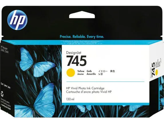 ראש דיו צהוב מקורי HP 745 F9J96A