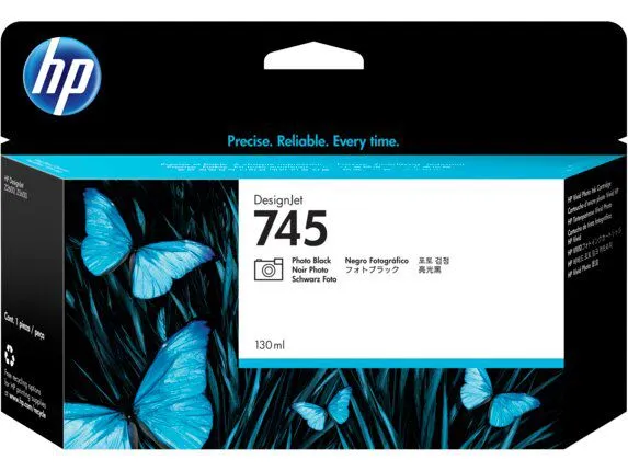 ראש דיו שחור מקורי HP 745 F9J98A