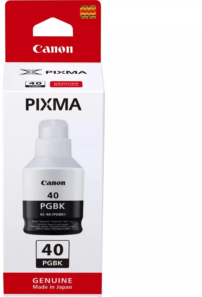מיכל דיו שחור מקורי Canon GI-40 BK
