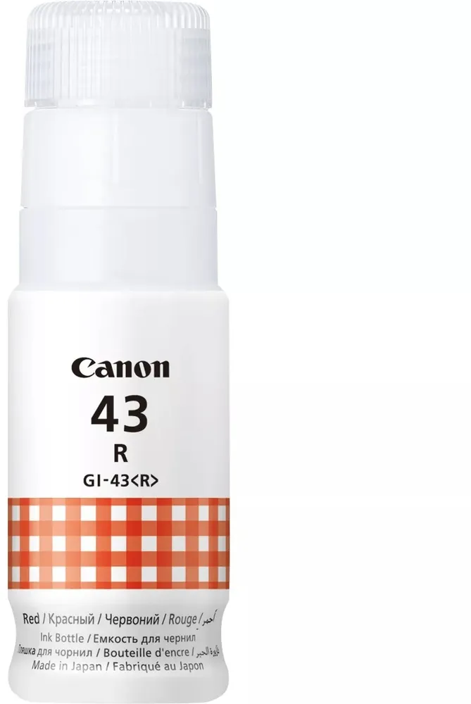 מיכל דיו אדום מקורי Canon GI-43 R