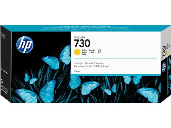 ראש דיו צהוב מקורי HP 730 P2V70A