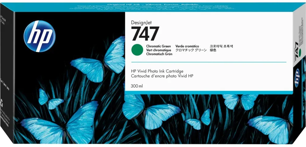 ראש דיו ירוק כרום מקורי HP 747 P2V84A