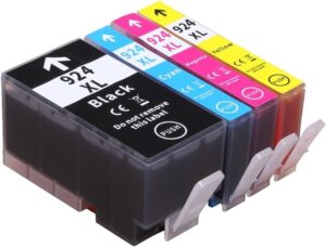 סט 4 ראשי דיו תואמים HP 924e
