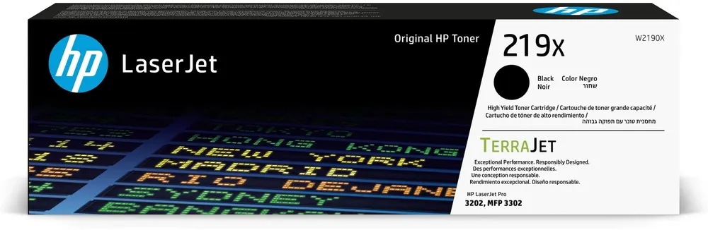 טונר שחור מקורי HP 219X W2190X