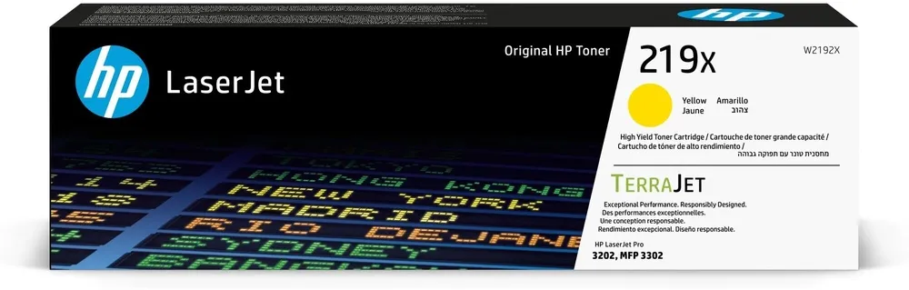 טונר צהוב מקורי HP 219X W2192X
