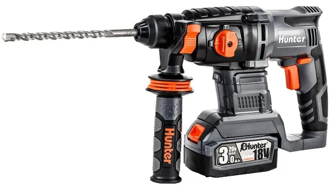 פטישון נטען 18 מ"מ Hunter 100112-002 18V – עם שתי סוללות 2x3Ah