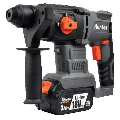 פטישון נטען 26 מ"מ Hunter 100114-006 18V – עם שתי סוללות 2x3Ah