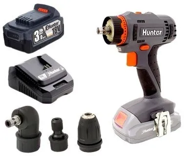 מברגה מודולרית Hunter 100311-015 18V – עם סוללה 3Ah