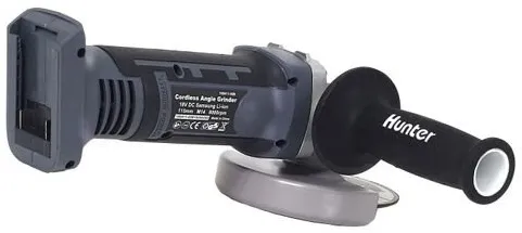 משחזת זווית נטענת 4.5" Hunter 100411-008 18V – גוף בלבד