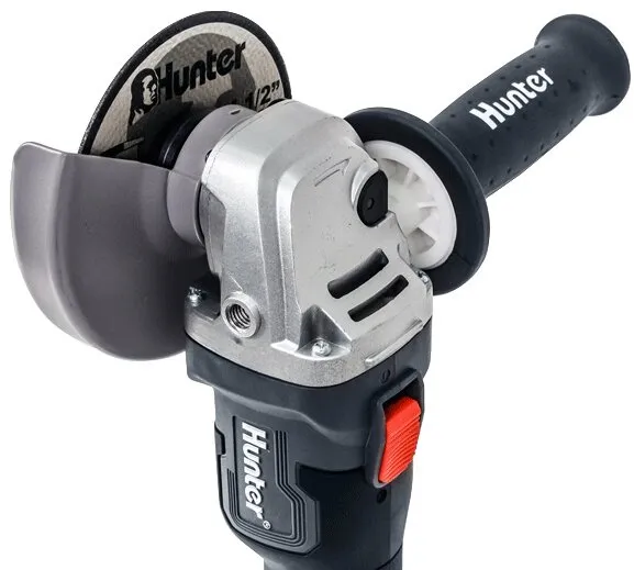 משחזת זווית נטענת 5" Hunter 100411-015 18V – עם סוללה 5Ah ומטען 6.5A