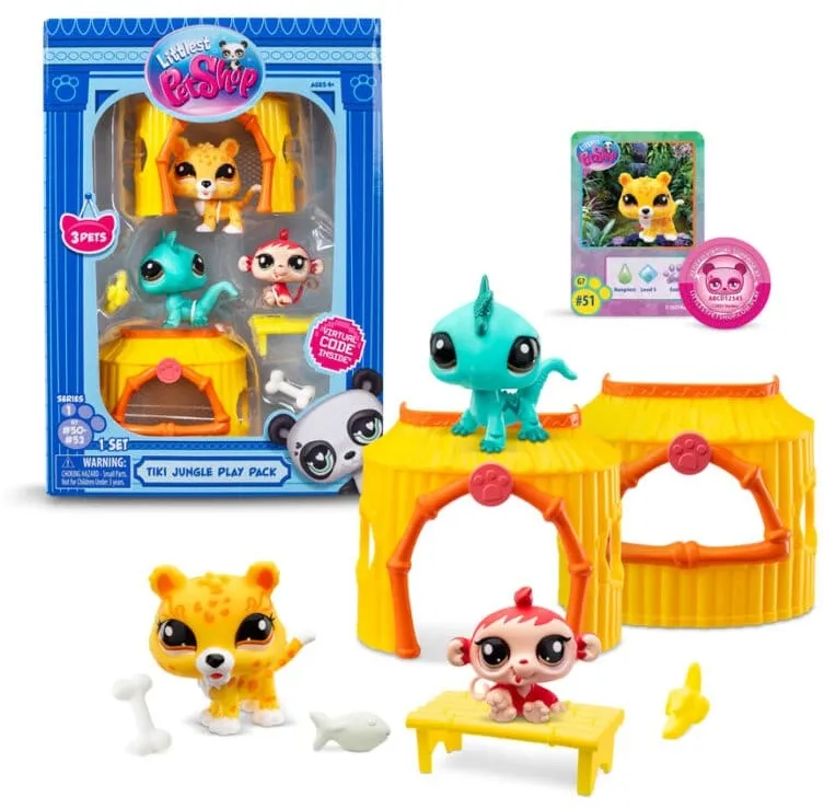 פט שופ סט ג'ונגל – שלוש בובות מחמד My littlest pet shop