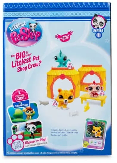 פט שופ סט ג'ונגל – שלוש בובות מחמד My littlest pet shop