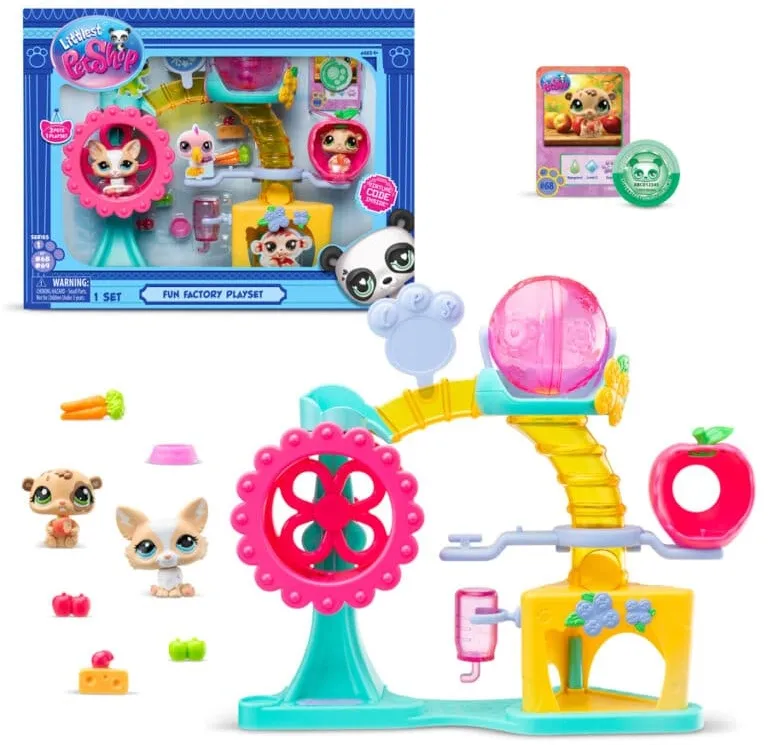 פט שופ סט גלגל ענק עם 2 בובות My littlest pet shop