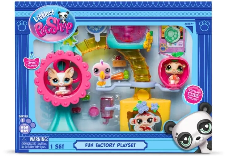 פט שופ סט גלגל ענק עם 2 בובות My littlest pet shop