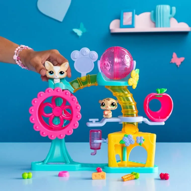 פט שופ סט גלגל ענק עם 2 בובות My littlest pet shop